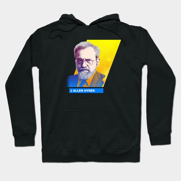 J. Allen Hynek print Hoodie by theslightlynormal